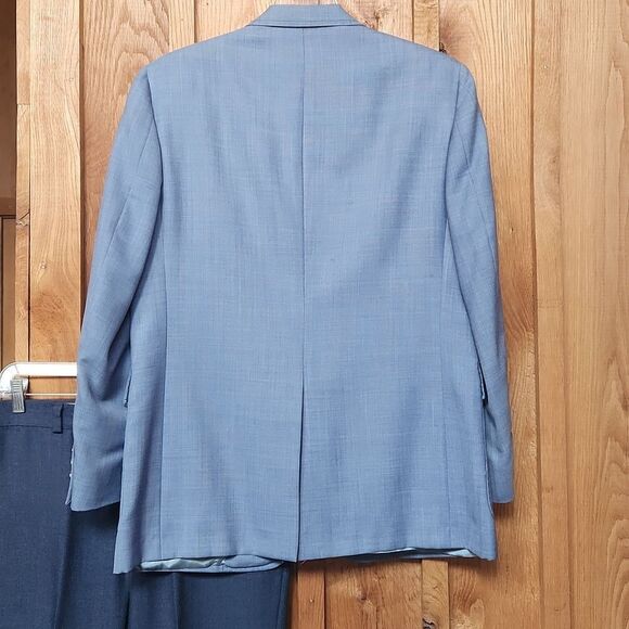 Hart Schaffer Marx Jack Nicklaus Suit Golf Sports Coat 42R Dress Pants 36R Blue - Picture 3 of 16